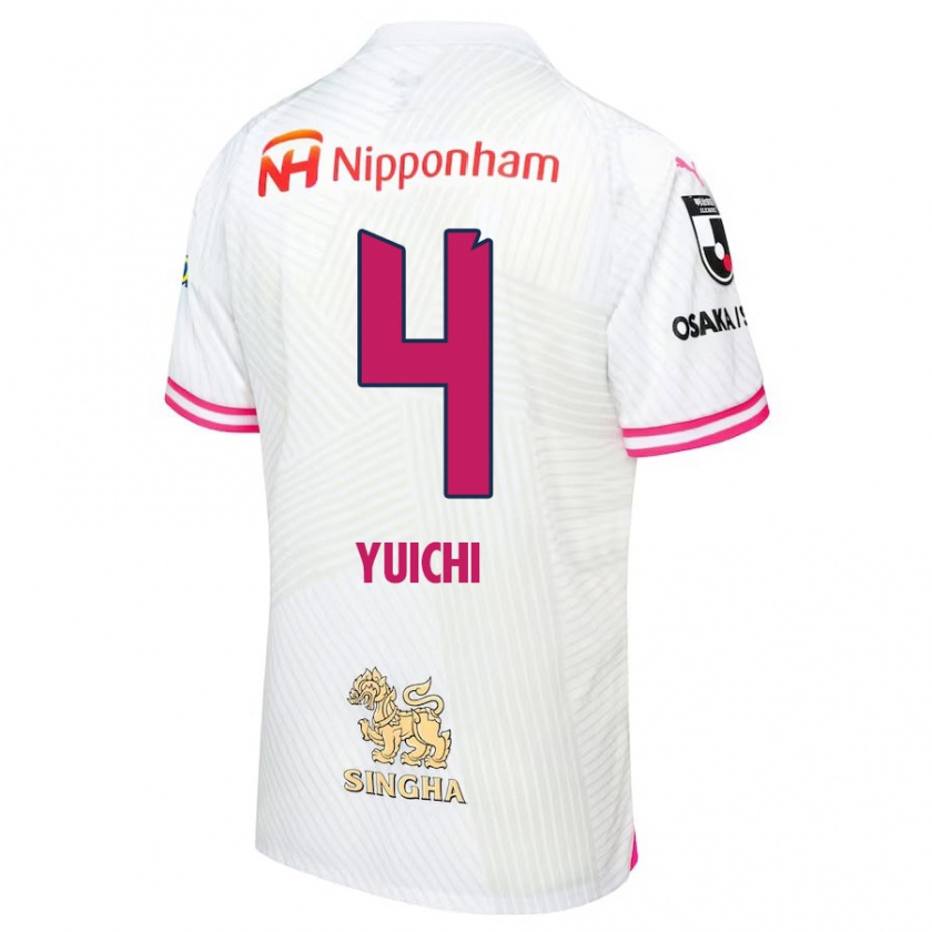 Kandiny Gyermek Yuichi Hirano #4 Fehér Rózsaszín Idegenbeli Jersey 2024/25 Mez Póló Ing