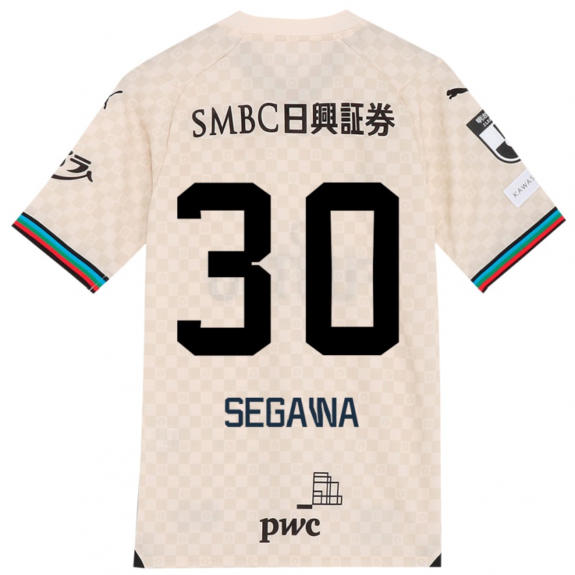 Kandiny Gyermek Yusuke Segawa #30 Fehér Szürke Idegenbeli Jersey 2024/25 Mez Póló Ing