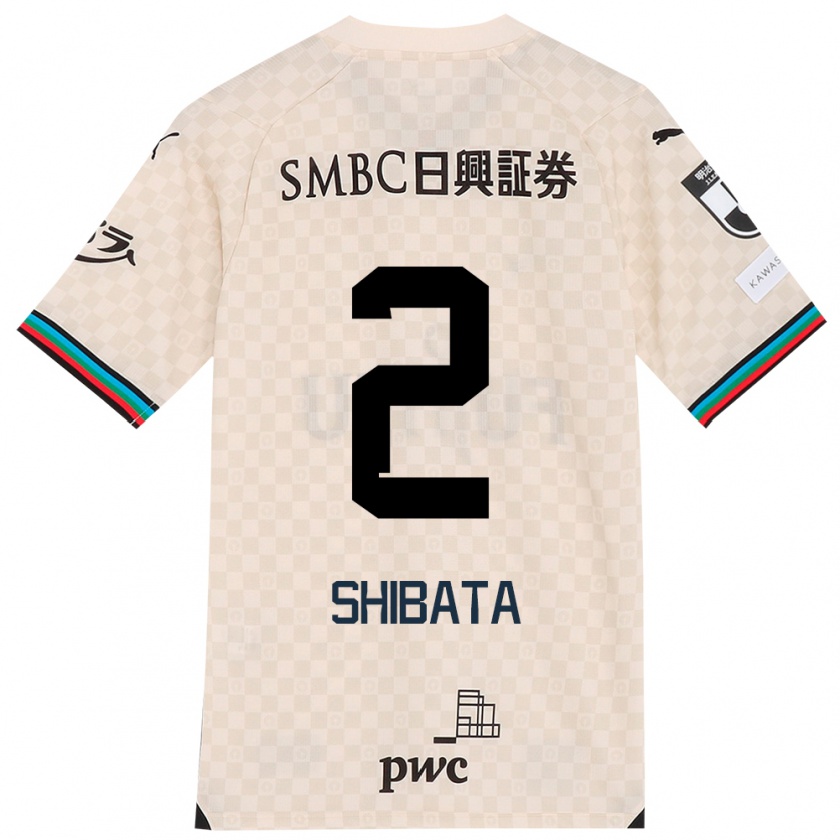 Kandiny Gyermek Shotaro Shibata #2 Fehér Szürke Idegenbeli Jersey 2024/25 Mez Póló Ing