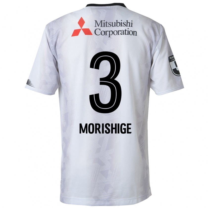 Kandiny Gyermek Masato Morishige #3 Fehér Fekete Idegenbeli Jersey 2024/25 Mez Póló Ing