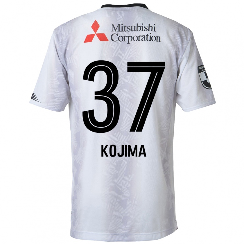 Kandiny Gyermek Satsuki Kojima #37 Fehér Fekete Idegenbeli Jersey 2024/25 Mez Póló Ing