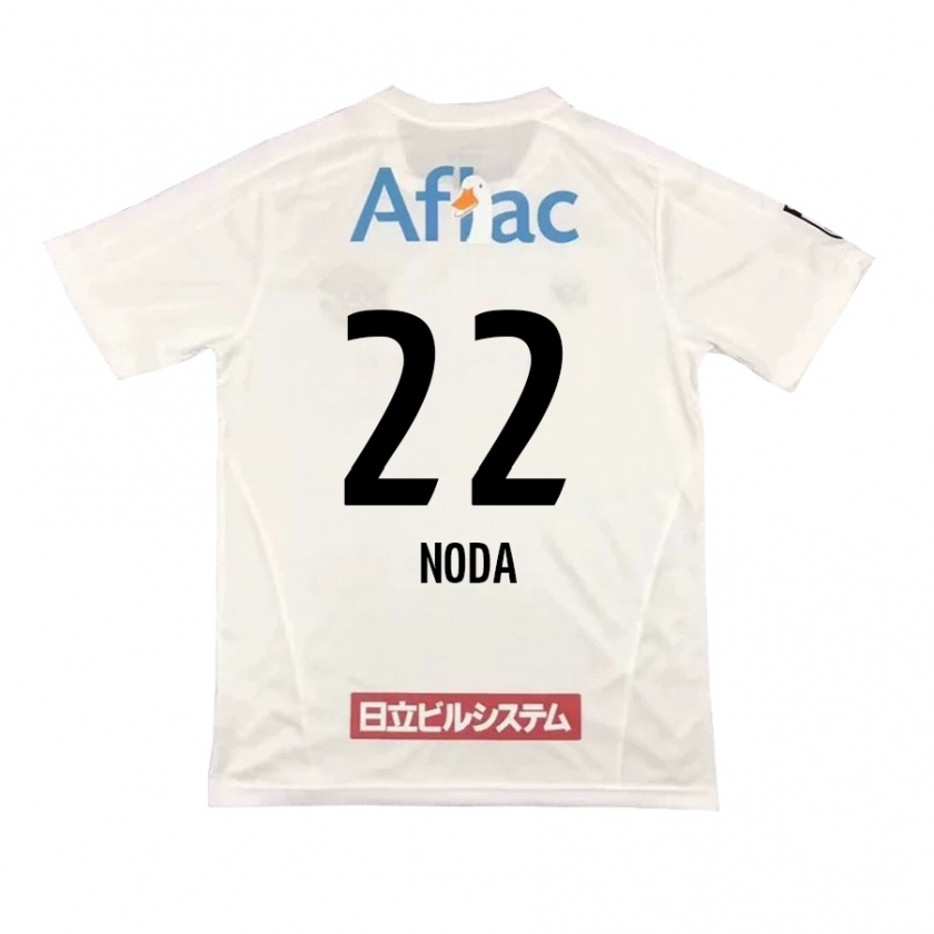 Kandiny Gyermek Hiroki Noda #22 Fehér Fekete Idegenbeli Jersey 2024/25 Mez Póló Ing