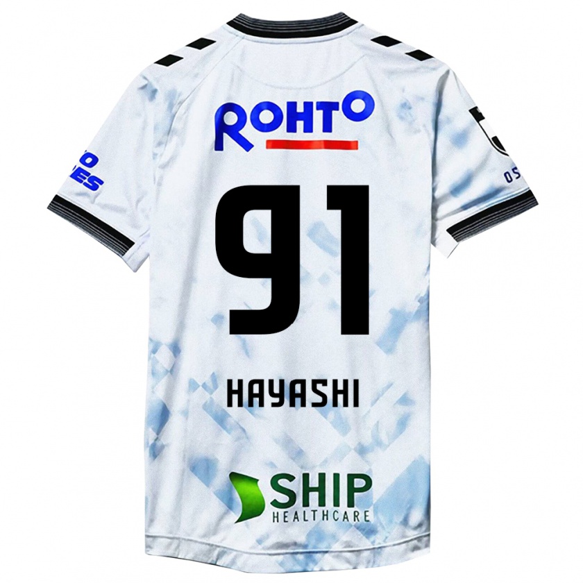 Kandiny Gyermek Daichi Hayashi #91 Fehér Fekete Idegenbeli Jersey 2024/25 Mez Póló Ing