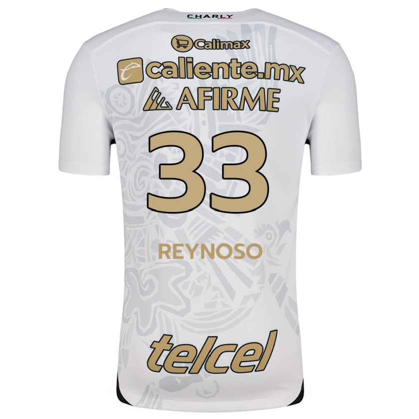 Kandiny Gyermek Emanuel Reynoso #33 Fehér Fekete Idegenbeli Jersey 2024/25 Mez Póló Ing