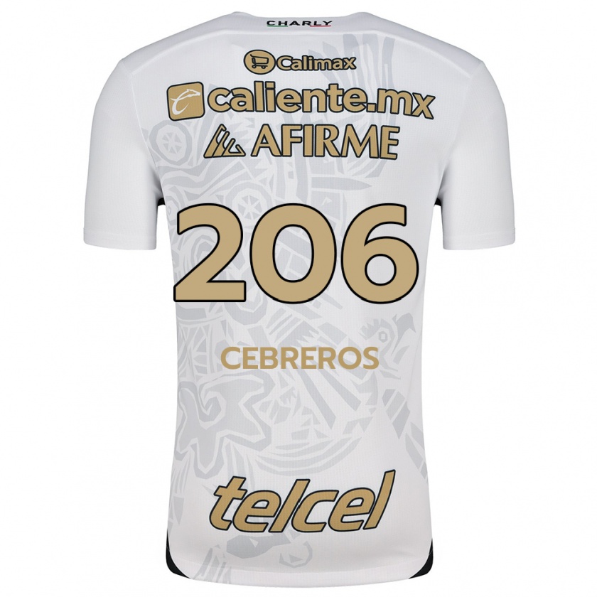 Kandiny Gyermek Luis Cebreros #206 Fehér Fekete Idegenbeli Jersey 2024/25 Mez Póló Ing