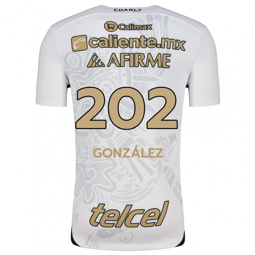 Kandiny Gyermek Joban González #202 Fehér Fekete Idegenbeli Jersey 2024/25 Mez Póló Ing