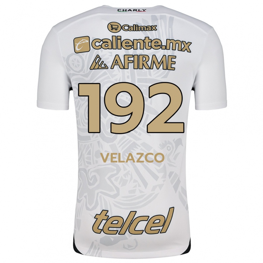 Kandiny Gyermek Emiliano Velazco #192 Fehér Fekete Idegenbeli Jersey 2024/25 Mez Póló Ing