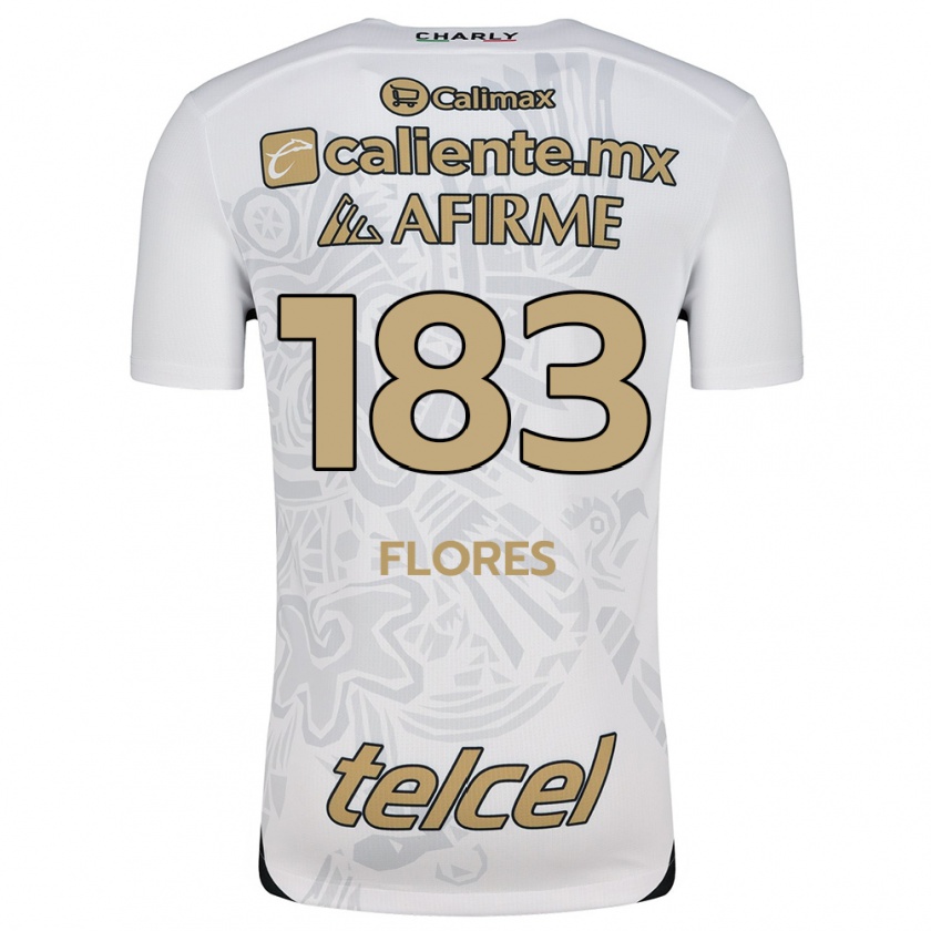 Kandiny Gyermek Abraham Flores #183 Fehér Fekete Idegenbeli Jersey 2024/25 Mez Póló Ing