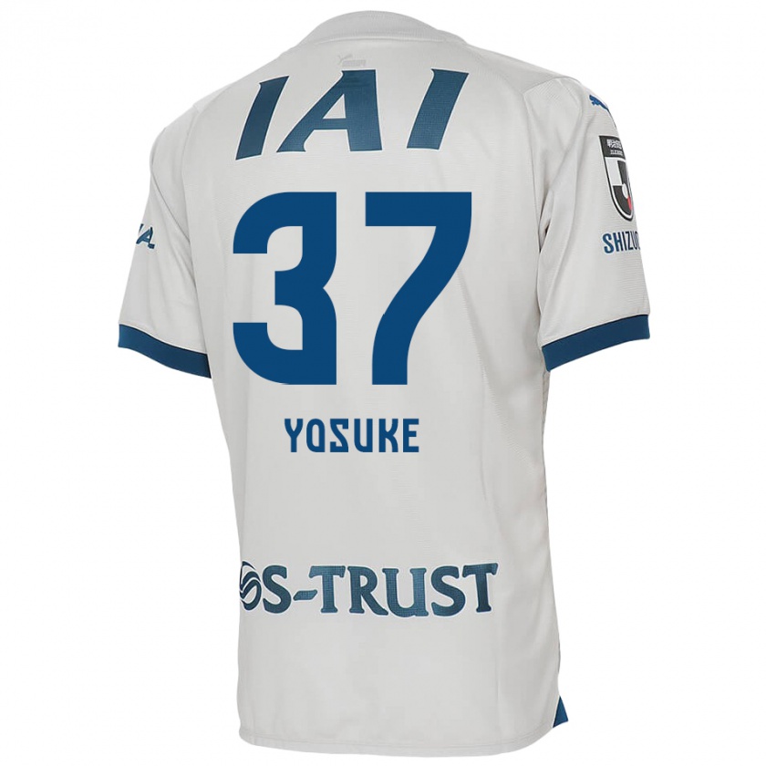 Kandiny Gyermek Yosuke Morishige #37 Fehér Kék Idegenbeli Jersey 2024/25 Mez Póló Ing