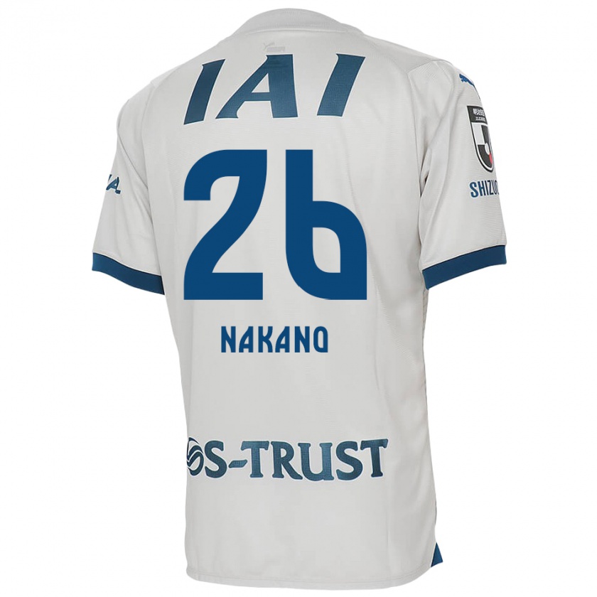 Kandiny Gyermek Takeru Nakano #26 Fehér Kék Idegenbeli Jersey 2024/25 Mez Póló Ing