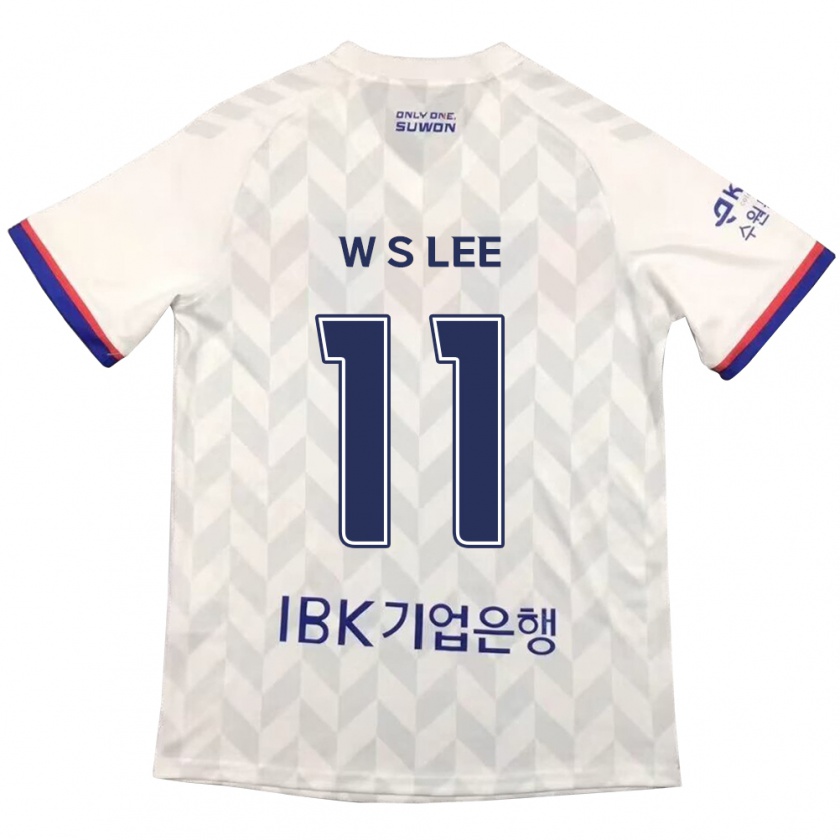 Kandiny Gyermek Seung-Woo Lee #11 Fehér Kék Idegenbeli Jersey 2024/25 Mez Póló Ing