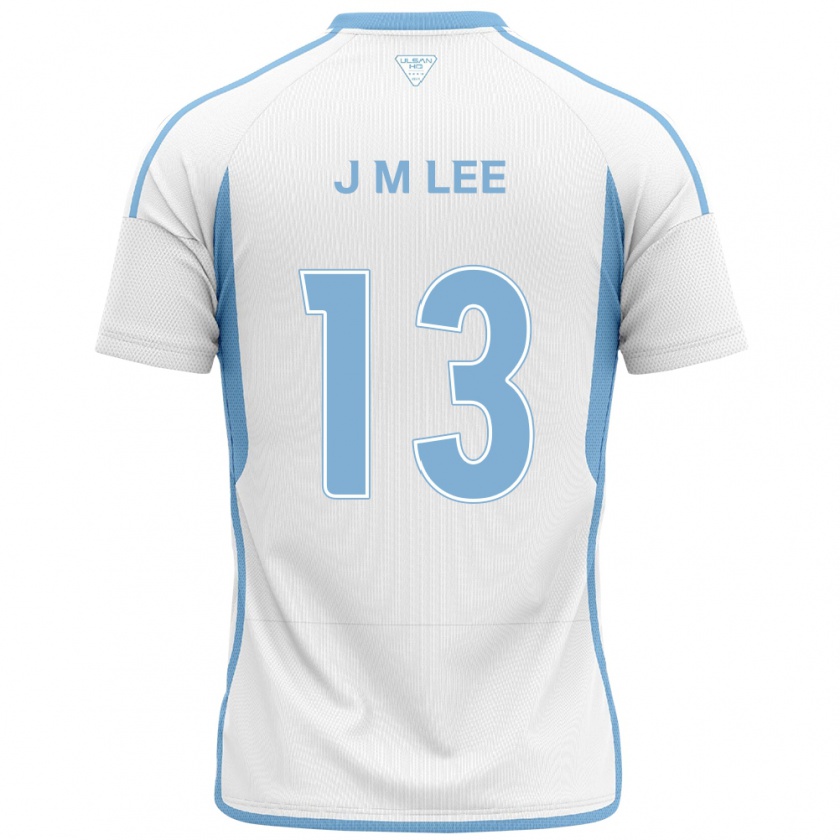 Kandiny Gyermek Myung-Jae Lee #13 Fehér Kék Idegenbeli Jersey 2024/25 Mez Póló Ing