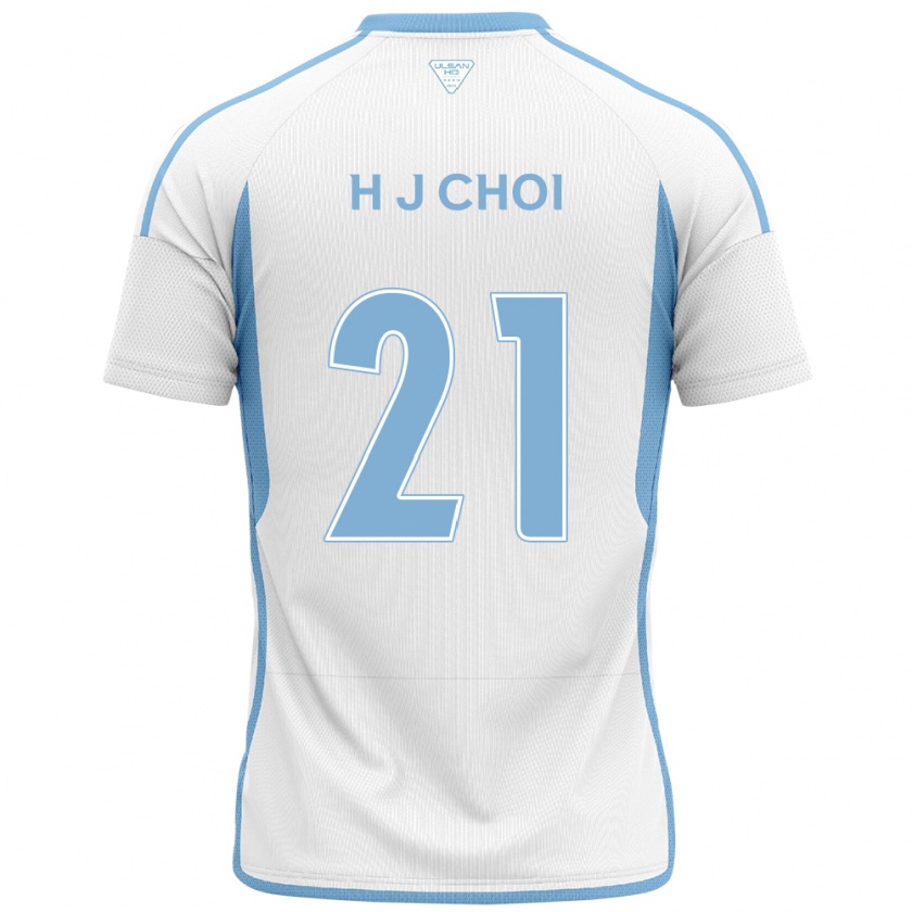 Kandiny Gyermek Ju-Ho Choi #21 Fehér Kék Idegenbeli Jersey 2024/25 Mez Póló Ing