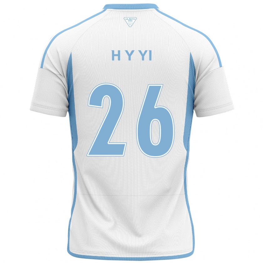 Kandiny Gyermek Yong-Hyeon Yi #26 Fehér Kék Idegenbeli Jersey 2024/25 Mez Póló Ing