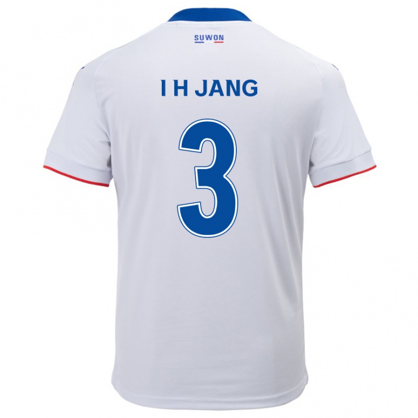 Kandiny Gyermek Ho-Ik Jang #3 Fehér Kék Idegenbeli Jersey 2024/25 Mez Póló Ing