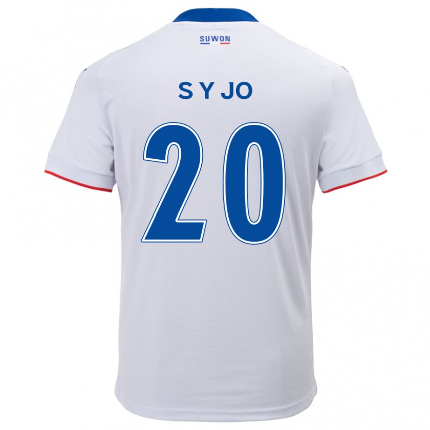 Kandiny Gyermek Yun-Seong Jo #20 Fehér Kék Idegenbeli Jersey 2024/25 Mez Póló Ing