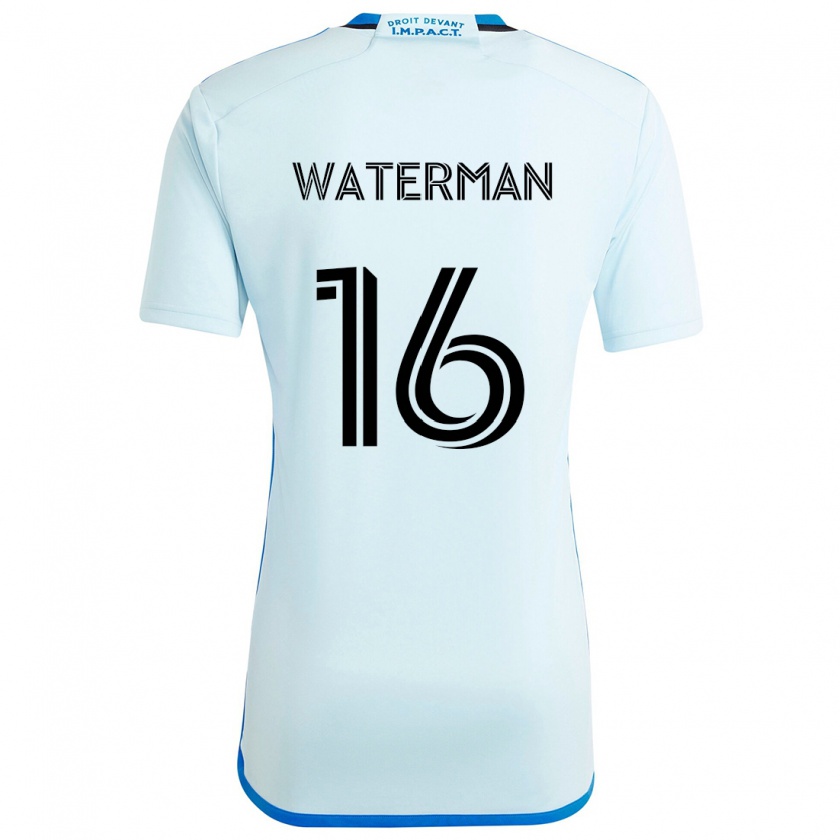 Kandiny Gyermek Joel Waterman #16 Jégkék Idegenbeli Jersey 2024/25 Mez Póló Ing