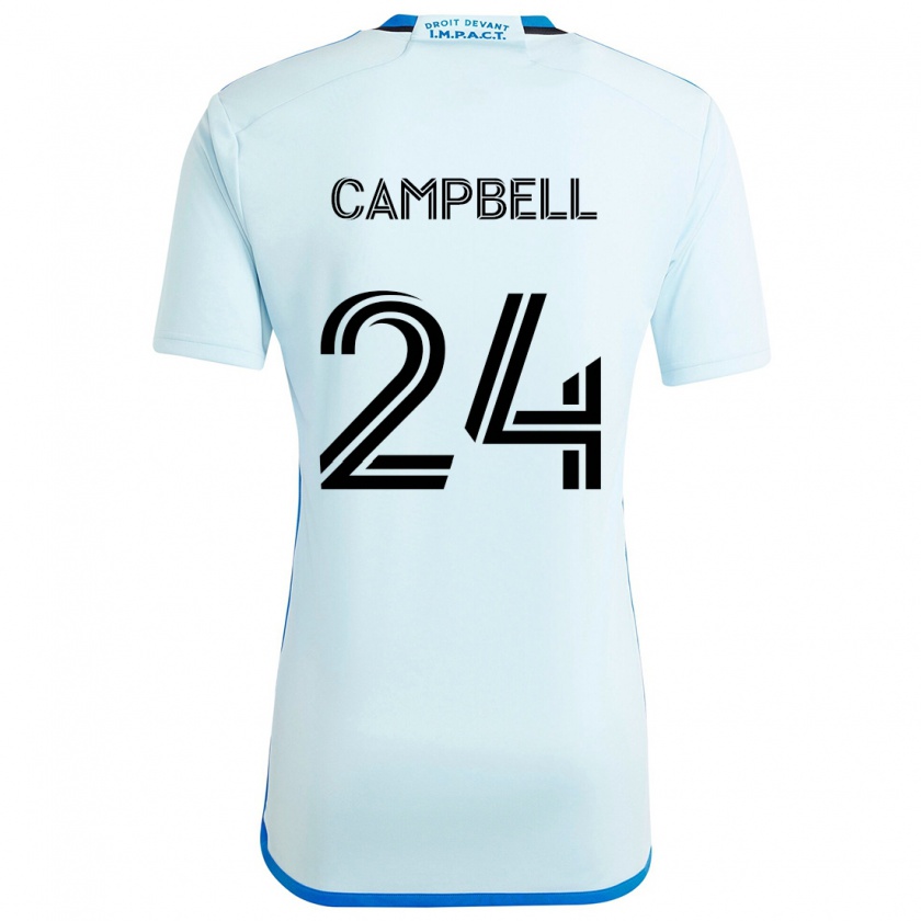 Kandiny Gyermek George Campbell #24 Jégkék Idegenbeli Jersey 2024/25 Mez Póló Ing