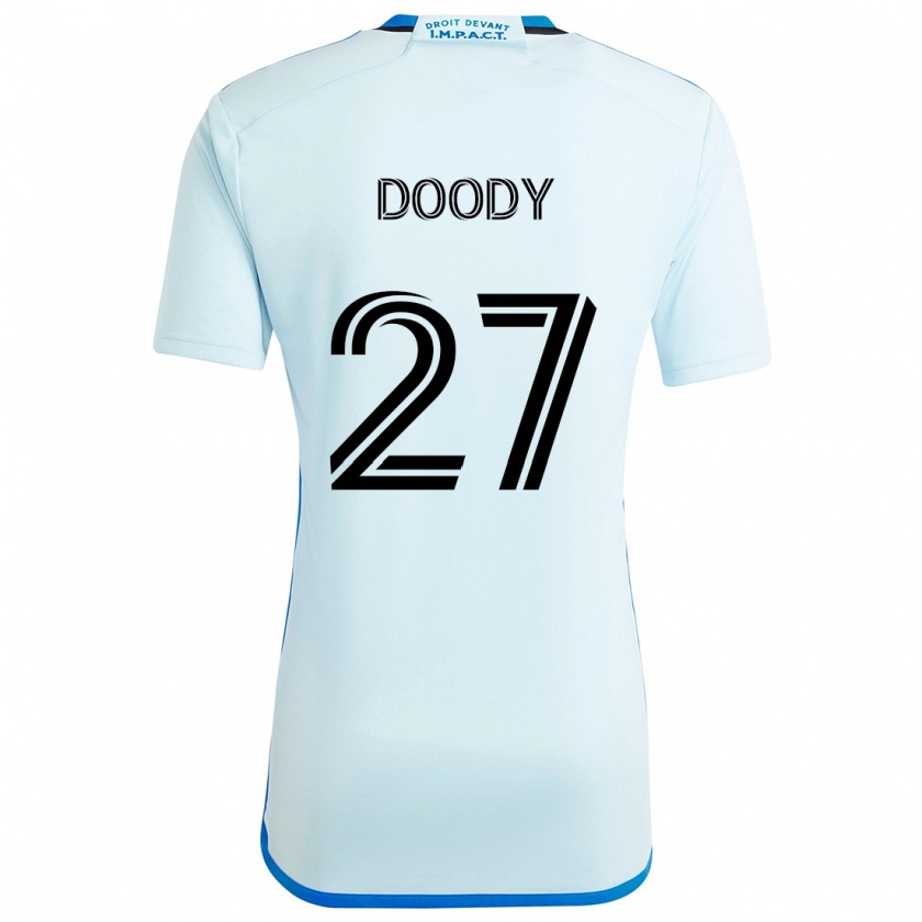 Kandiny Gyermek Grayson Doody #27 Jégkék Idegenbeli Jersey 2024/25 Mez Póló Ing