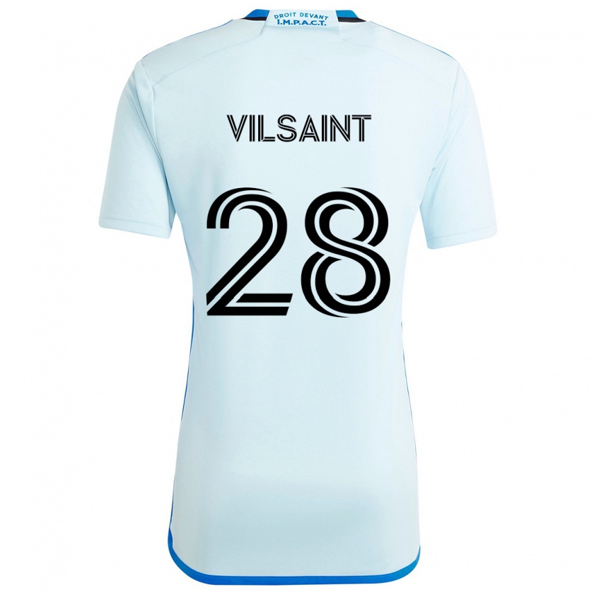 Kandiny Gyermek Jules-Anthony Vilsaint #28 Jégkék Idegenbeli Jersey 2024/25 Mez Póló Ing