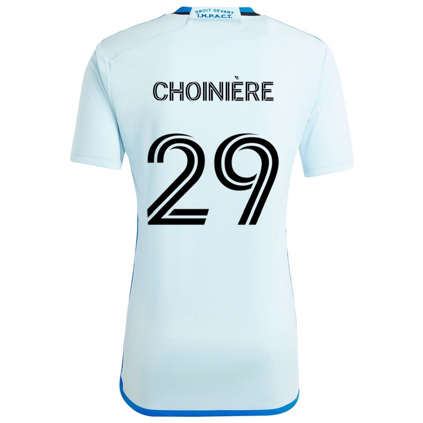 Kandiny Gyermek Mathieu Choinière #29 Jégkék Idegenbeli Jersey 2024/25 Mez Póló Ing