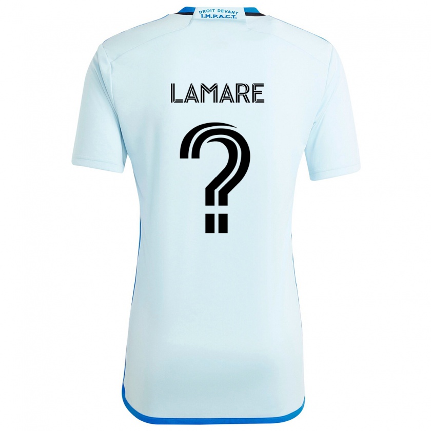 Kandiny Gyermek Samuel Lamare #0 Jégkék Idegenbeli Jersey 2024/25 Mez Póló Ing