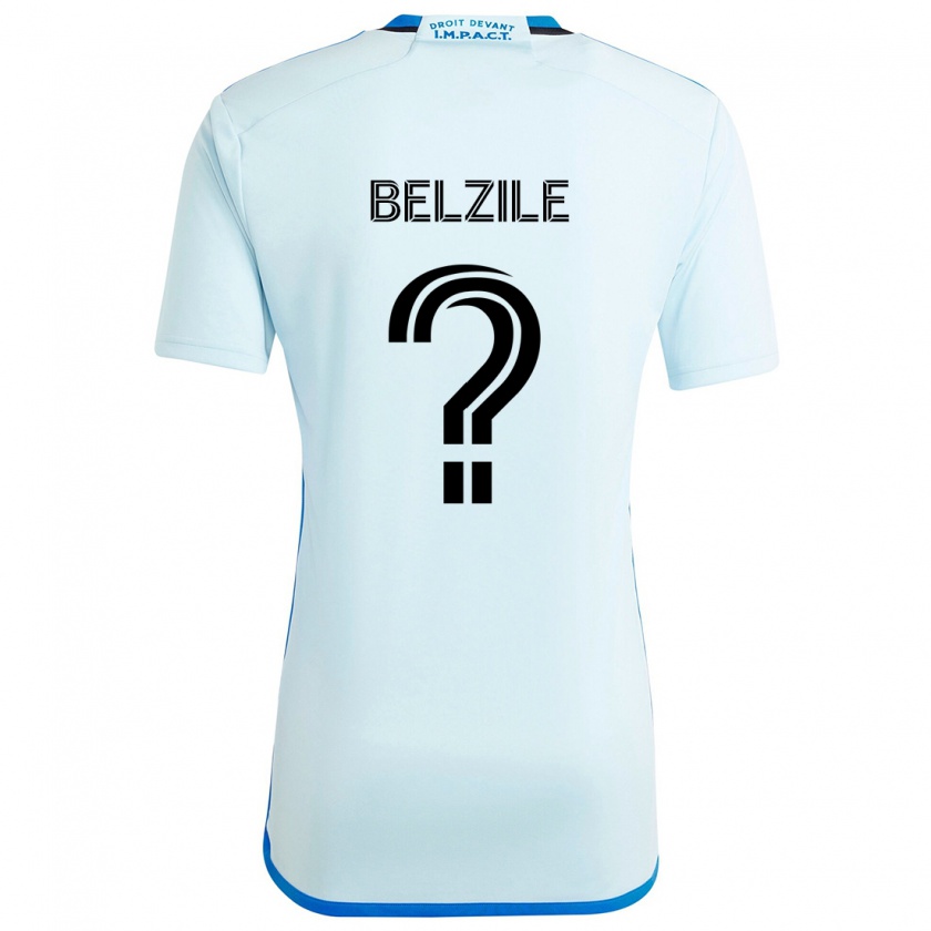 Kandiny Gyermek Jean-Christophe Belzile #0 Jégkék Idegenbeli Jersey 2024/25 Mez Póló Ing