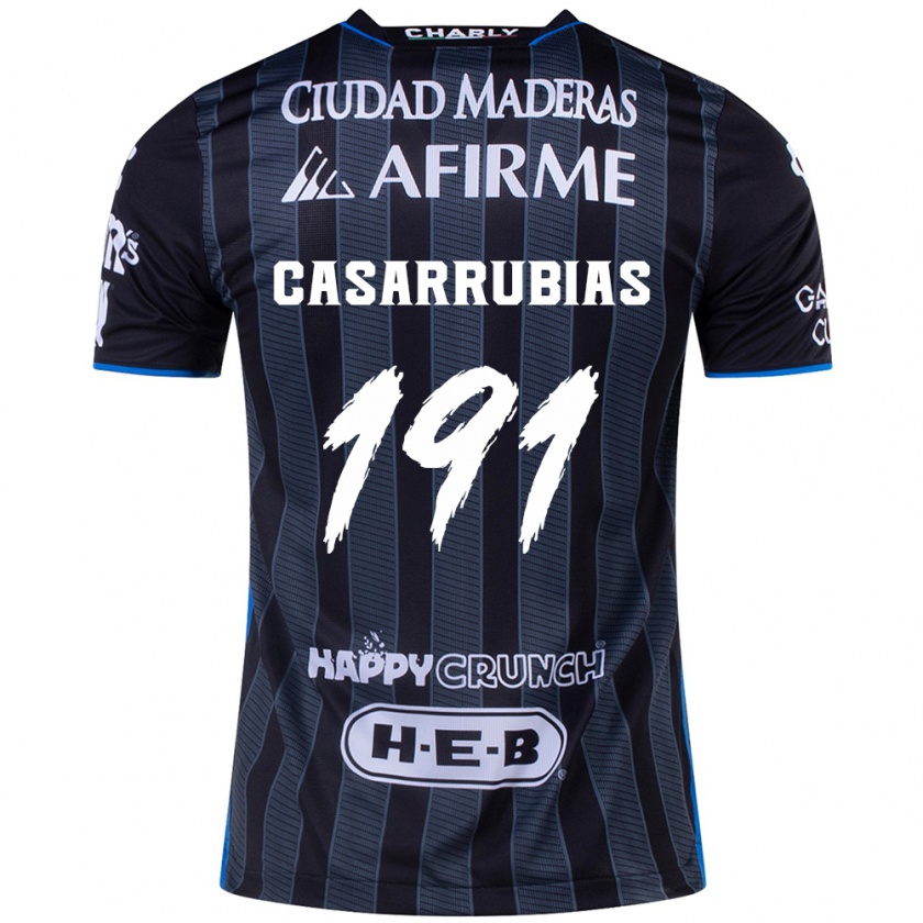 Kandiny Gyermek Aaron Casarrubias #191 Fehér Fekete Idegenbeli Jersey 2024/25 Mez Póló Ing