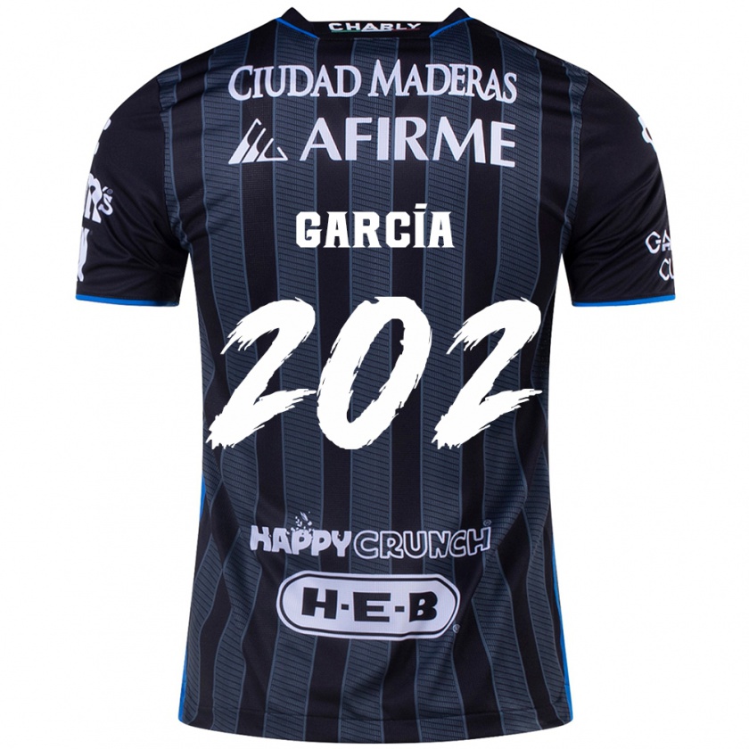 Kandiny Gyermek Diego García #202 Fehér Fekete Idegenbeli Jersey 2024/25 Mez Póló Ing