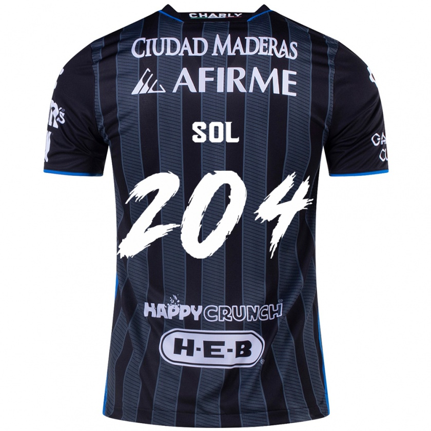 Kandiny Gyermek Martín Sol #204 Fehér Fekete Idegenbeli Jersey 2024/25 Mez Póló Ing