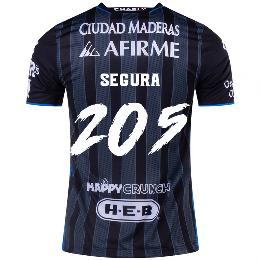 Kandiny Gyermek Mathías Segura #205 Fehér Fekete Idegenbeli Jersey 2024/25 Mez Póló Ing