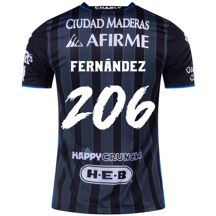 Kandiny Gyermek Erik Fernández #206 Fehér Fekete Idegenbeli Jersey 2024/25 Mez Póló Ing