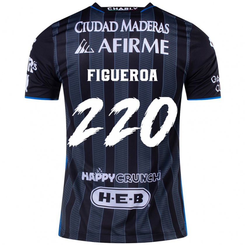 Kandiny Gyermek Christopher Figueroa #220 Fehér Fekete Idegenbeli Jersey 2024/25 Mez Póló Ing