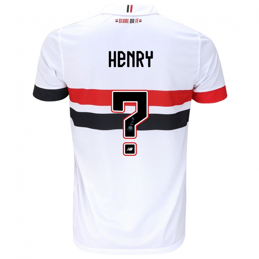 Kandiny Férfi Thierry Henry #0 Fehér Piros Fekete Hazai Jersey 2024/25 Mez Póló Ing