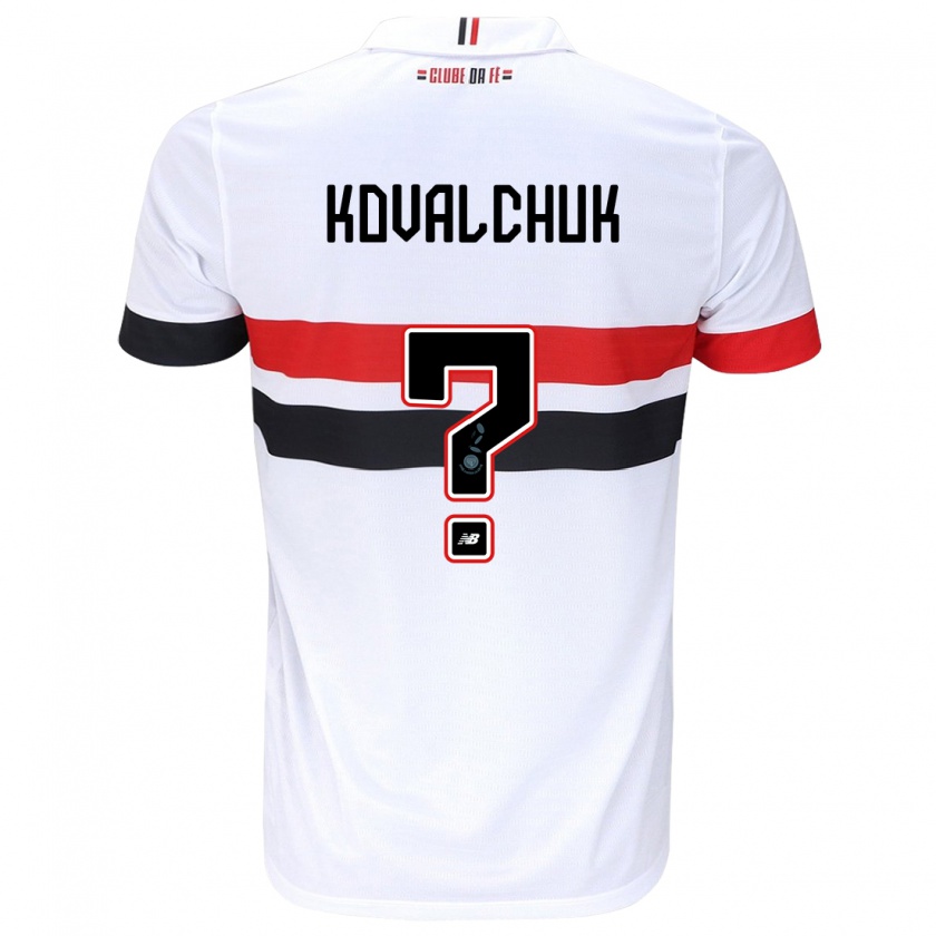 Kandiny Férfi Filipp Kovalchuk #0 Fehér Piros Fekete Hazai Jersey 2024/25 Mez Póló Ing