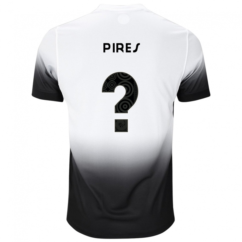 Kandiny Férfi Guilherme Pires #0 Fehér Fekete Hazai Jersey 2024/25 Mez Póló Ing