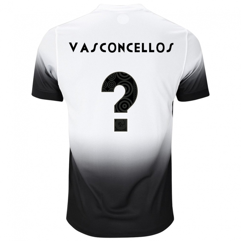 Kandiny Férfi Cauã Vasconcellos #0 Fehér Fekete Hazai Jersey 2024/25 Mez Póló Ing