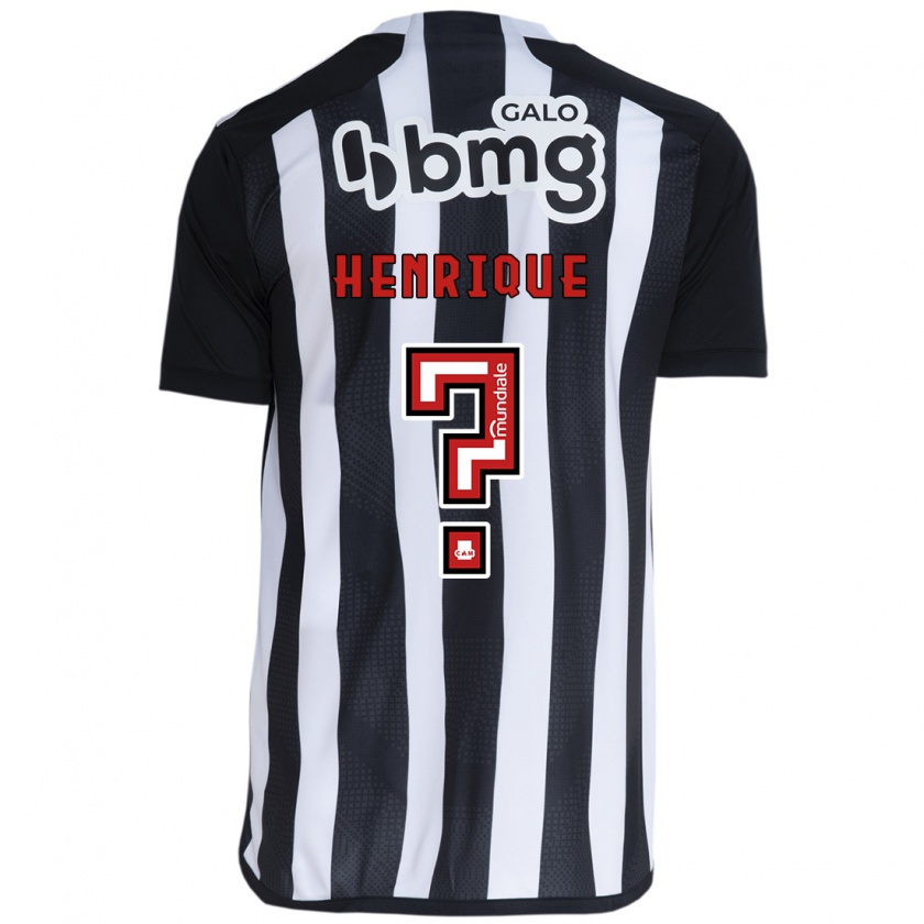 Kandiny Férfi Bruno Henrique #0 Fehér Fekete Hazai Jersey 2024/25 Mez Póló Ing