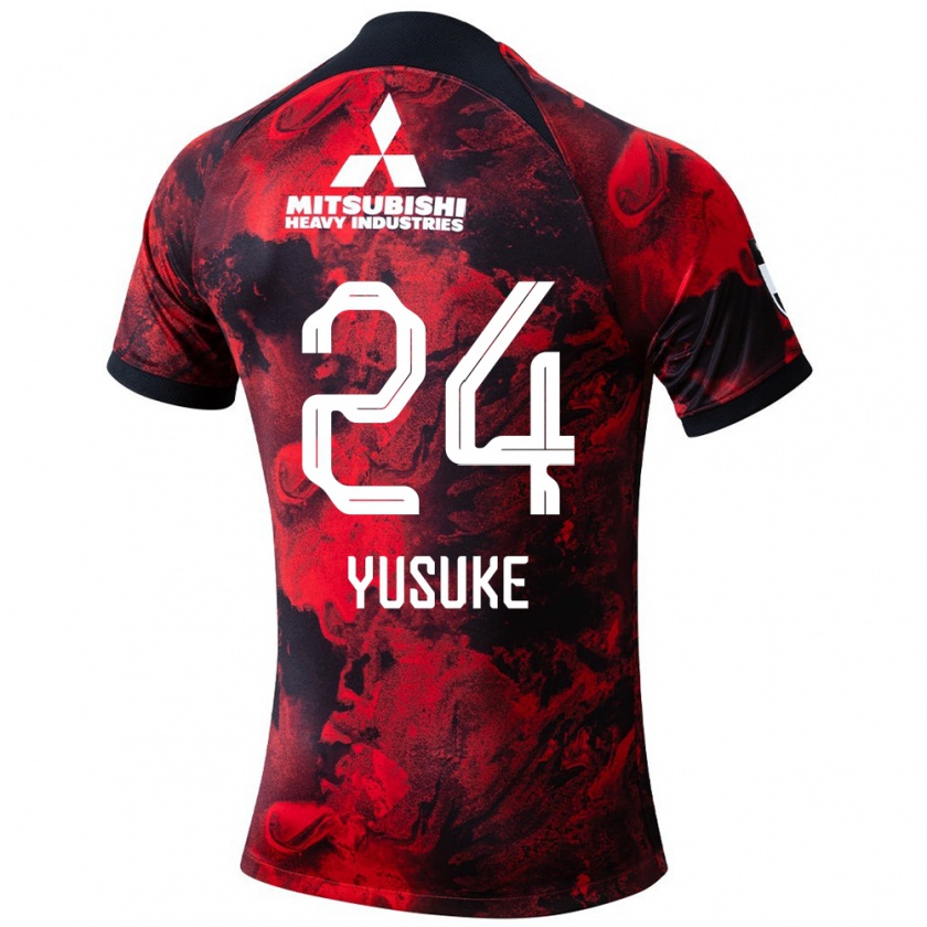 Kandiny Férfi Yusuke Matsuo #24 Piros Fekete Hazai Jersey 2024/25 Mez Póló Ing