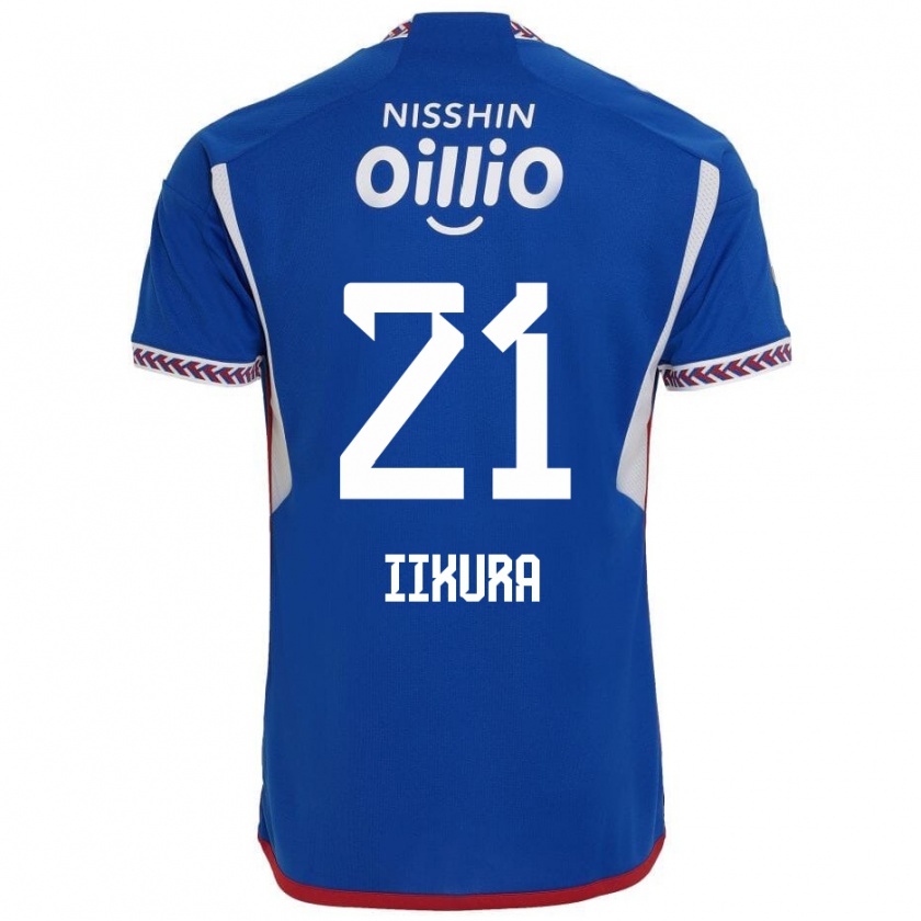 Kandiny Férfi Hiroki Iikura #21 Kék Fehér Piros Hazai Jersey 2024/25 Mez Póló Ing