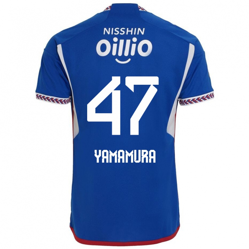 Kandiny Férfi Kazuya Yamamura #47 Kék Fehér Piros Hazai Jersey 2024/25 Mez Póló Ing