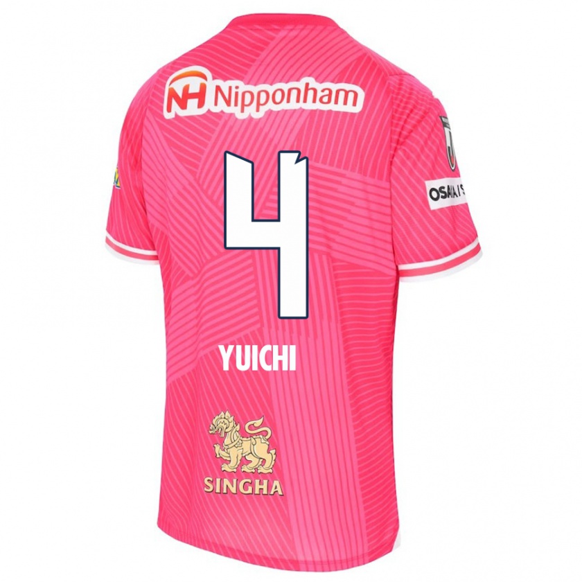 Kandiny Férfi Yuichi Hirano #4 Rózsaszín Fehér Hazai Jersey 2024/25 Mez Póló Ing