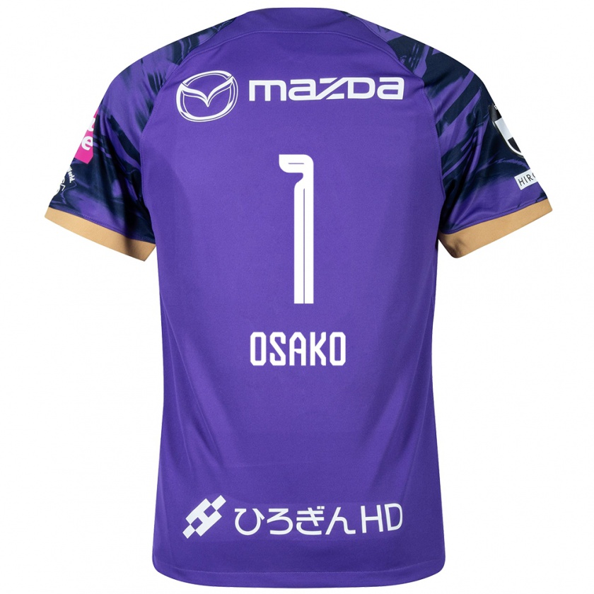 Kandiny Férfi Keisuke Osako #1 Lila Fehér Hazai Jersey 2024/25 Mez Póló Ing