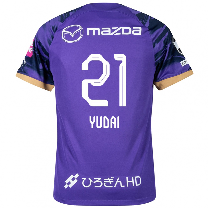 Kandiny Férfi Yudai Tanaka #21 Lila Fehér Hazai Jersey 2024/25 Mez Póló Ing