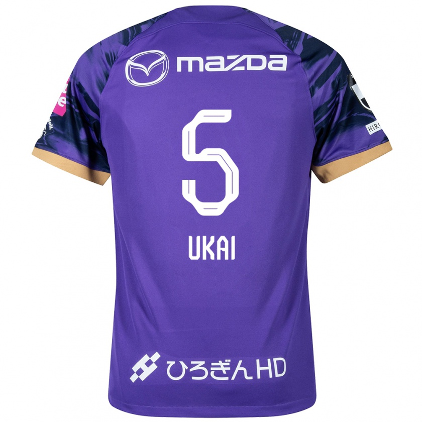 Kandiny Férfi Hiroto Ukai #5 Lila Fehér Hazai Jersey 2024/25 Mez Póló Ing