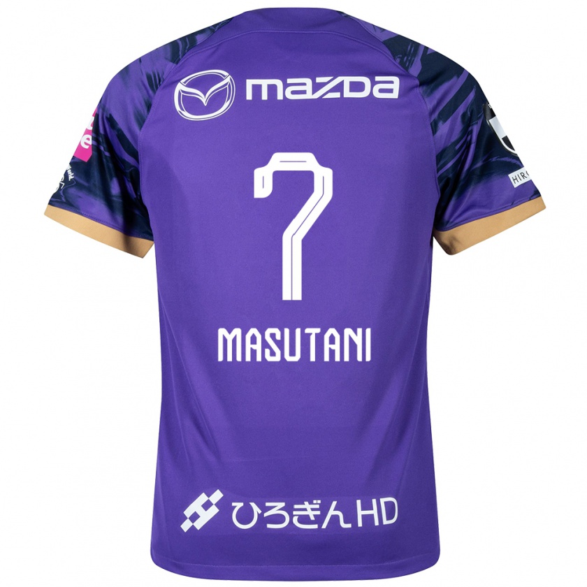 Kandiny Férfi Ayuki Masutani #7 Lila Fehér Hazai Jersey 2024/25 Mez Póló Ing