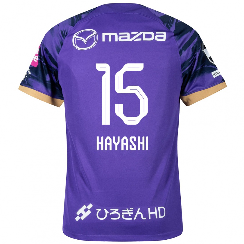 Kandiny Férfi Shunta Hayashi #15 Lila Fehér Hazai Jersey 2024/25 Mez Póló Ing