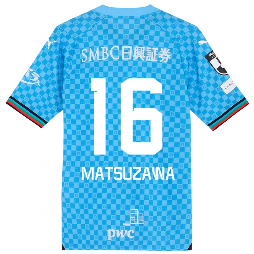 Kandiny Férfi Naoto Matsuzawa #16 Azúrkék Hazai Jersey 2024/25 Mez Póló Ing