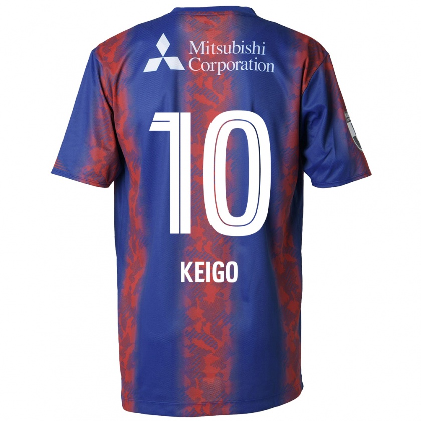 Kandiny Férfi Keigo Higashi #10 Kék Piros Hazai Jersey 2024/25 Mez Póló Ing