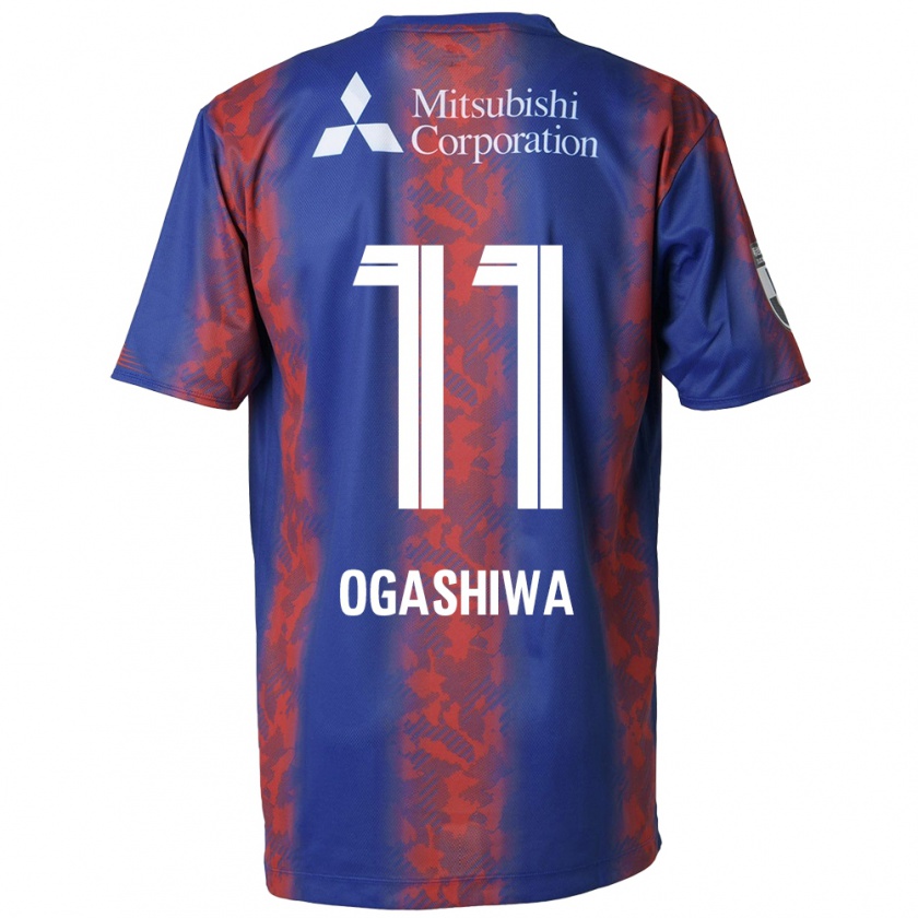 Kandiny Férfi Tsuyoshi Ogashiwa #11 Kék Piros Hazai Jersey 2024/25 Mez Póló Ing